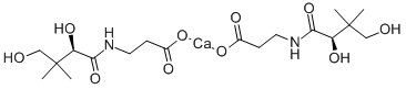 D-パントテン酸カルシウム 化学構造式