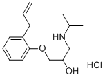 アルプレノロール塩酸塩 化学構造式