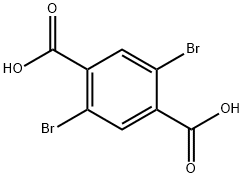 2,5-二溴对苯二甲酸, 13731-82-3, 结构式