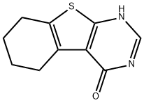5,6,7,8-四氢-[1]苯并噻吩并[2,3-D]嘧啶-4-醇, 14346-24-8, 结构式