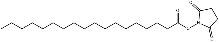 N-羟基琥珀酰亚胺硬酯酸酯 结构式