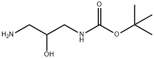 (3-氨基-2-羟丙基)氨基甲酸叔丁酯 结构式