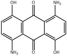 1,5-二氨基-4,8-二羟基-9,10-蒽二酮 结构式