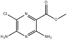 3,5-二氨基-6-氯吡嗪-2-羧酸甲酯 结构式