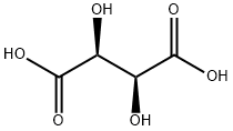 D-(-)-酒石酸, 147-71-7, 结构式