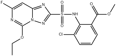 氯酯磺草胺 结构式