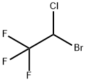 1,1,1-Trifluoro-2-bromo-2-chloroethane 结构式