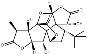 银杏内酯 B, 15291-77-7, 结构式