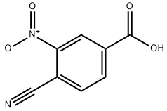 4-cyano-3-nitrobenzoic acid Struktur