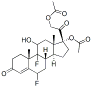 6Α,9Α-二氟孕甾-4-烯-11Β,17Α,21-三醇-3,20-二酮-17,21-二醋酸酯, 154802-15-0, 结构式