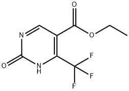 2-羟基-4-三氟甲基-5-嘧啶甲酸乙酯 结构式