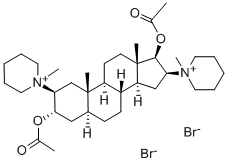 泮库溴铵, 15500-66-0, 结构式