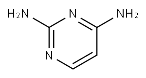 2,4-二氨基嘧啶, 156-81-0, 结构式