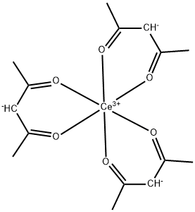 乙酰丙酮铈水合物, 15653-01-7, 结构式
