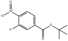 TERT-BUTYL 3-FLUORO-4-NITROBENZOATE Struktur