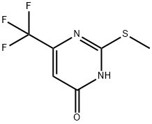 6-三氟甲基-4-羟基-2-甲硫基嘧啶 结构式