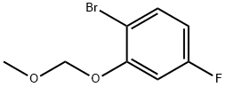 1-BROMO-4-FLUORO-2-(METHOXYNETHOXY)BENZENE, 162269-78-5, 结构式