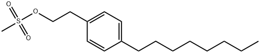 4-Octylphenethyl methanesulfonate Struktur