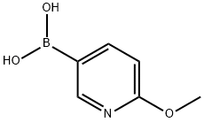 2-甲氧基-5-吡啶硼酸, 163105-89-3, 结构式