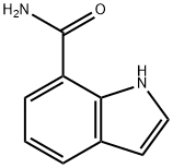 1H-吲哚-7-羧酸酰胺 结构式