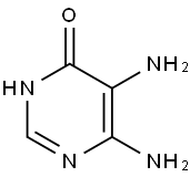4,5-二氨基-6-羟基嘧啶, 1672-50-0, 结构式