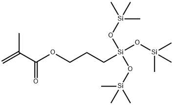 甲基丙烯酰氧丙基三(三甲基硅氧烷基)硅烷, 17096-07-0, 结构式