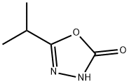 5-(1-甲基乙基)-1,3,4-噁二唑-2(3H)-酮, 1711-88-2, 结构式