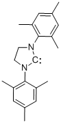 1,3-双(2,4,6-三甲基苯基)-4,5-二氢咪唑-2-亚基, 173035-11-5, 结构式