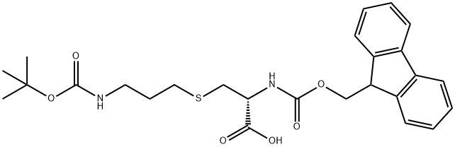FMOC-CYS(3-(BOC-AMINO)-PROPYL)-OH Struktur