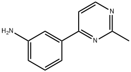 3-(2-甲基嘧啶)苯胺, 175201-90-8, 结构式