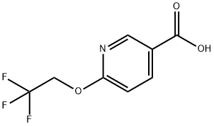 6-(2,2,2-トリフルオロエトキシ)ニコチン酸 化学構造式