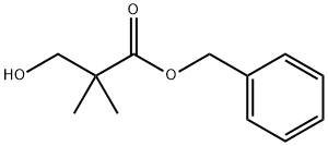 3-ヒドロキシ-2,2-ジメチルプロパン酸ベンジル 化学構造式