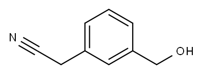 2-(3-(羟甲基)苯基)乙腈 结构式