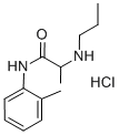 盐酸丙胺卡因 结构式