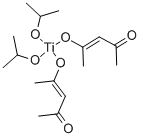 二(乙酰丙酮基)钛酸二异丙酯, 17927-72-9, 结构式