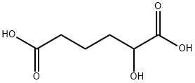 (2S)-2-hydroxy-hexanedioic acid Struktur