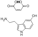5-五羟色胺 马来酸盐, 18525-25-2, 结构式
