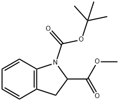 1-(TERT-BUTYL) 2-METHYL 1,2-INDOLINEDICARBOXYLATE Structure