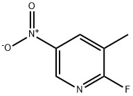 2-氟-3-甲基-5-硝基吡啶 结构式