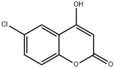 6-氯-4-羟基香豆素 结构式