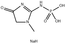 Disodium (1-methyl-4-oxoimidazolidin-2-ylidene)phosphoramidate Struktur