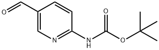 2-(BOC-氨基)吡啶-5-甲醛 结构式
