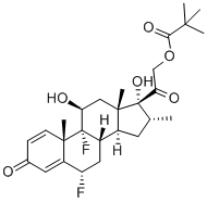 特戊酸氟米松, 2002-29-1, 结构式