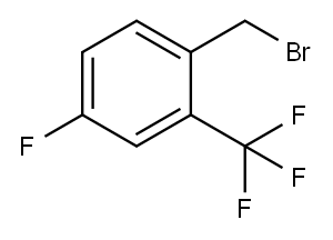 4-氟-2-(三氟甲基)溴苄 结构式