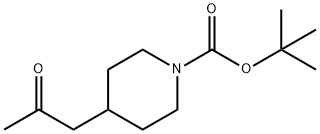 4-(2-氧代丙基)哌啶-1-羧酸叔丁酯, 206989-54-0, 结构式