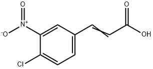 4-氯-3-硝基肉桂酸, 20797-48-2, 结构式