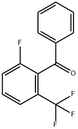 2-氟-6-(三氟甲基)苯甲酮 结构式