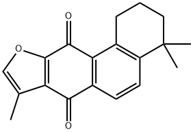 1,2,3,4-テトラヒドロ-4,4,8-トリメチルフェナントロ[3,2-b]フラン-7,11-ジオン 化学構造式