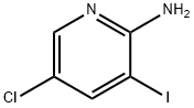 2-氨基-5-氯-3-碘吡啶 结构式