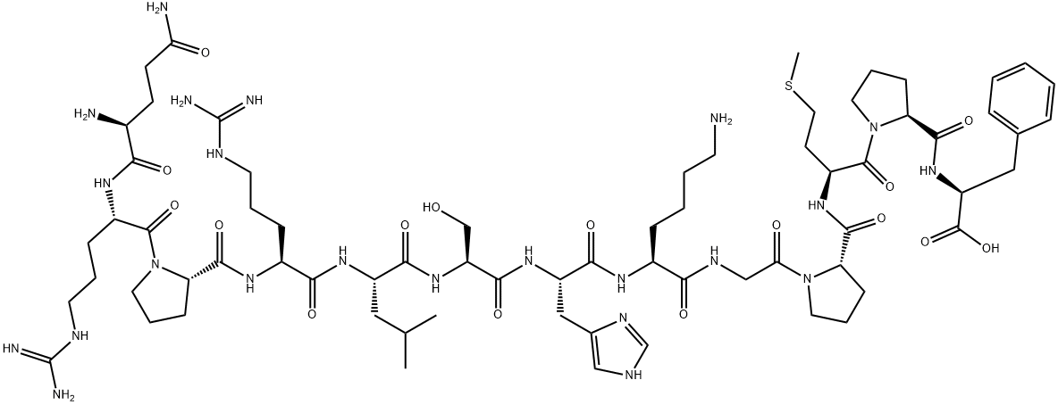 多肽APELIN-13, 217082-58-1, 结构式